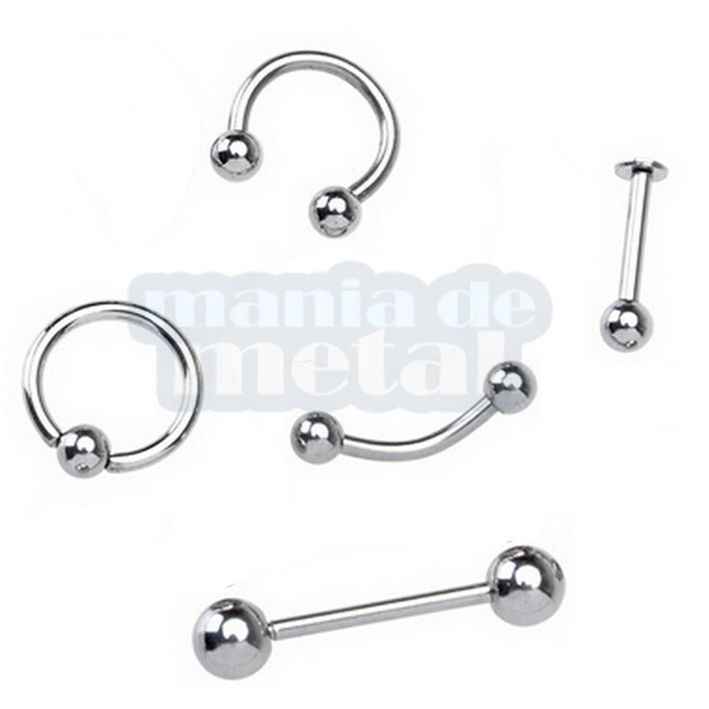 Kit Kits Piercings Modelos Aco Inox 316 Stainless Steel Loja Virtual Mania De Metal Sao Paulo Brasil 01 Loja Mania De Metal