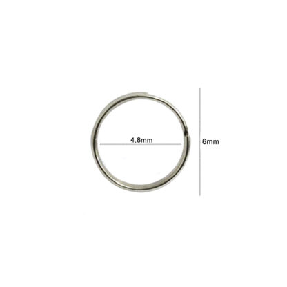Argola Base Pequena em Aço Inox 304 6mm - Imagem 2
