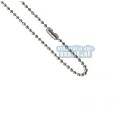 Corrente de Bolinhas Fina em Aço Inox 1,5mm de Espessura com fecho canoa - Imagem 5