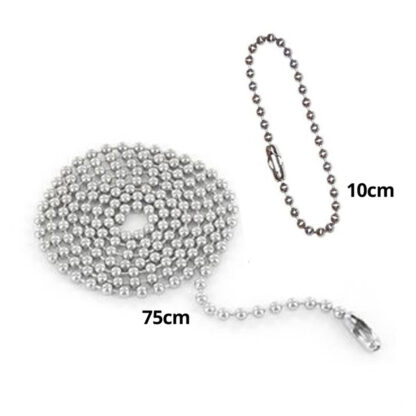 Corrente de Bolinhas em Aço Inox 2mm de Espessura com fecho canoa - Imagem 3