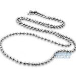 Corrente de bolinhas de aço inox brilhante, estilo moderno