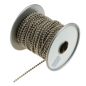 Corrente de Bolinhas em Latão: rolo de corrente com diversos banhos e espessuras.