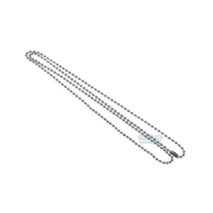 Corrente de Bolinhas em Aço Inox 2mm de Espessura com fecho canoa - Imagem 4