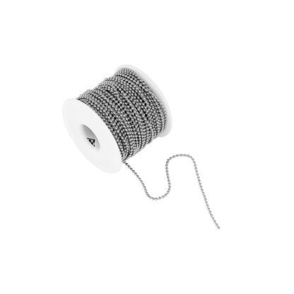 Corrente de Bolinhas em Aço Inox 2mm de Espessura com fecho canoa - Imagem 2