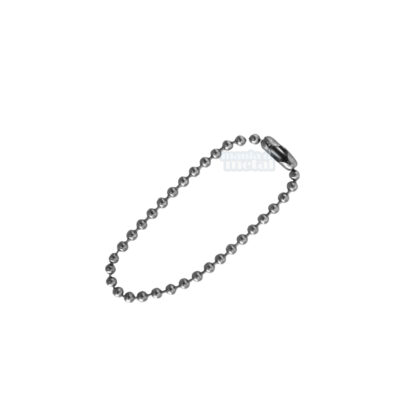 Corrente de Bolinhas 2,5mm Tag Cortada em Aço Niquelado Medidas Personalizadas para Brindes, Artesanato e Biju - Imagem 3