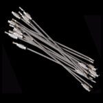 Cabo de Aço Inox Militar EDC Chaveiro Prendedor Organizador: Conjunto de cabos de aço inox para chaveiro e organização EDC.