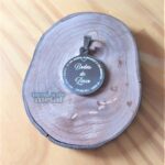 Placa Pingente Redondo Aço Inox 316 com gravação Personalizada Loja Mania de Metal