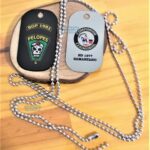 Dog tags coloridas militares, BGP 1981 Pelopes e Companhia Cerimonial 1981. SD 1377 Samartano.