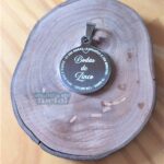 Placa Pingente Redondo Aço Inox 316 com gravação Personalizada Loja Fábrica Mania de Metal