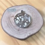 Fotogravação Aço Inox: Pingente com foto de família, presente personalizado e durável.