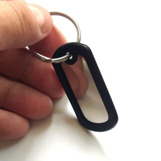 Chaveiro Dog Tag Aço Inox com argola. Ideal para gravação personalizada.