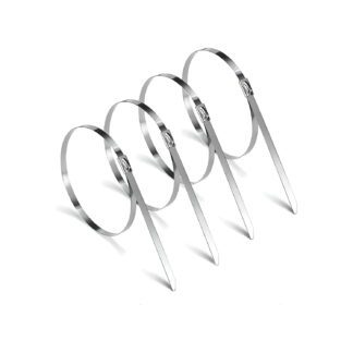 Enforca Gato em Aço Inox Abraçadeira Metal Zip Tie loja fábrica Mania de Metal