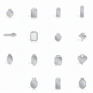 Chapinhas de aço cromado Mania de Metal