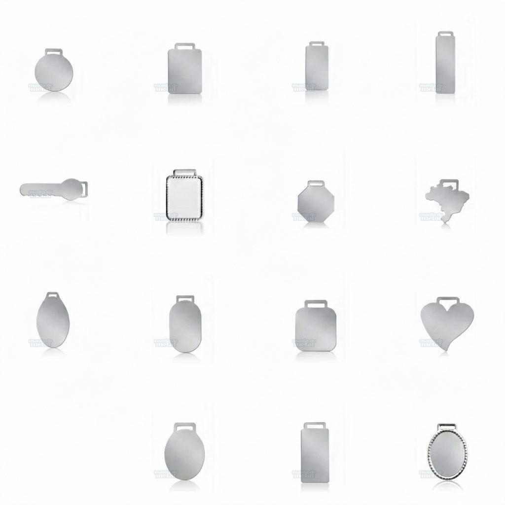 Chapinhas de aço cromado Mania de Metal