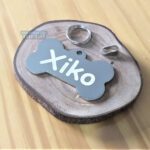 Plaquinha de identificação para pet "Xiko Mania de Metal