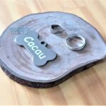 Plaquinha de identificação para pet "Cacau Mania de Metal