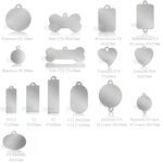 Plaquetas de identificação em aço cromado Mania de Metal