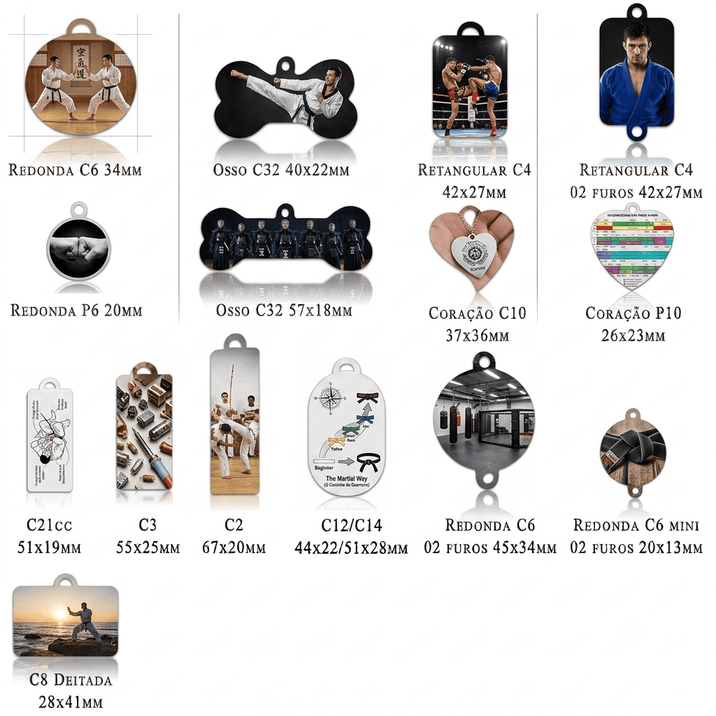 Pingente Chaveiro Placa Personalização Gravação Foto Colorida - Imagem 9
